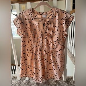 Times Two Maternity Top Blouse Shirt Size Large L  New! NWT